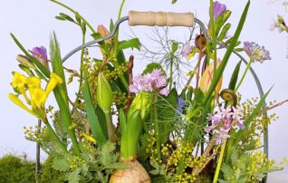 1月22日（木）春の息吹を感じるかわいい球根植物のアレンジメント