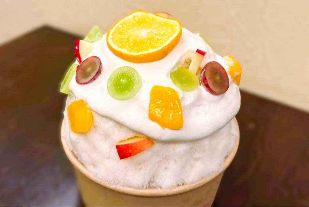 フルーツいっぱいレモンヨーグルトかき氷